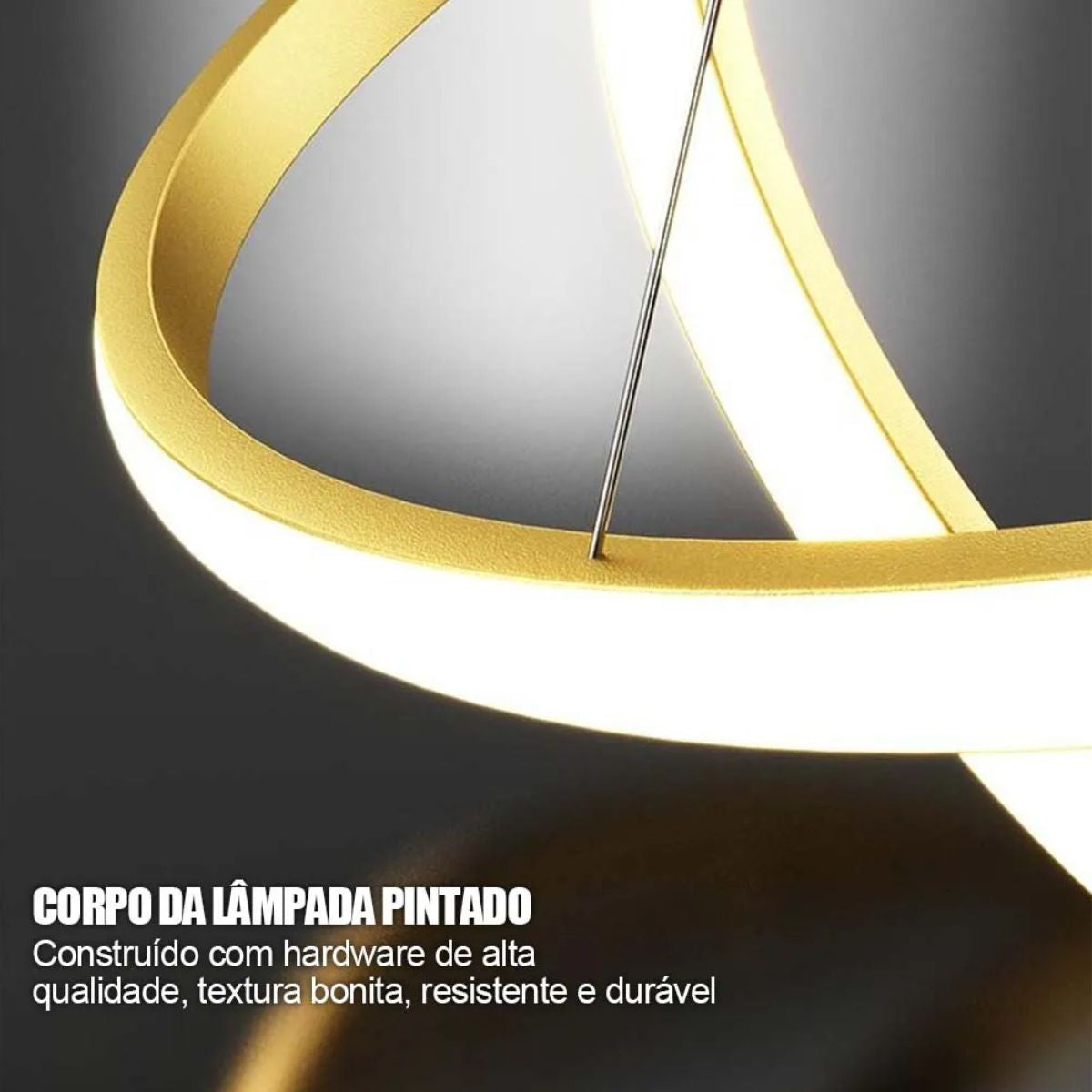 Pendente com 3 Cores de Luz
