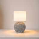 ABAJUR DE MESA VERONA COM LAMPADA LED BIVOLT E27 LUMINÁRIA MODERNA