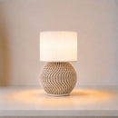 ABAJUR DE MESA VERONA COM LAMPADA LED BIVOLT E27 LUMINÁRIA MODERNA