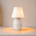 ABAJUR DE MESA AURORA COM LAMPADA LED BIVOLT E27 LUMINÁRIA MODERNA AURORA