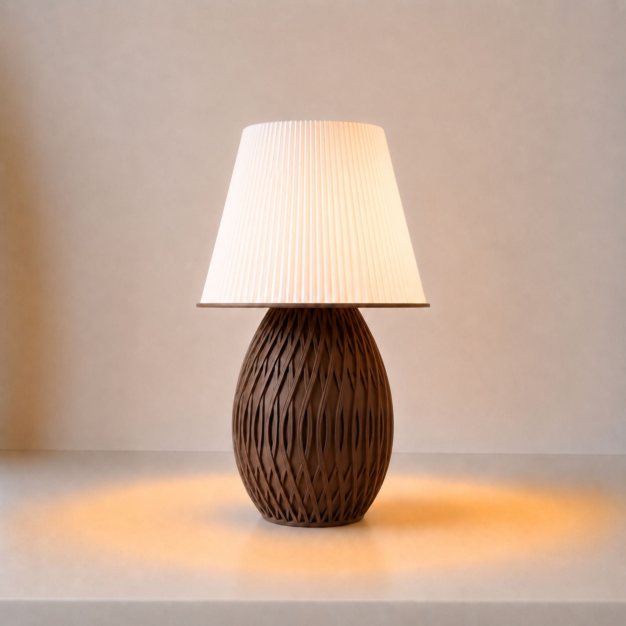 ABAJUR DE MESA COM LAMPADA LED BIVOLT E27 LUMINÁRIA MODERNA AURORA