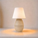 ABAJUR DE MESA AURORA COM LAMPADA LED BIVOLT E27 LUMINÁRIA MODERNA AURORA