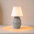 ABAJUR DE MESA AURORA COM LAMPADA LED BIVOLT E27 LUMINÁRIA MODERNA AURORA